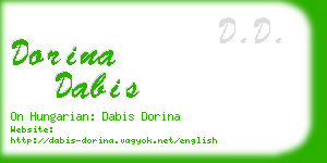 dorina dabis business card